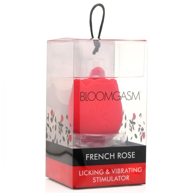 10X French Rose Licking and Vibrating Stimulator