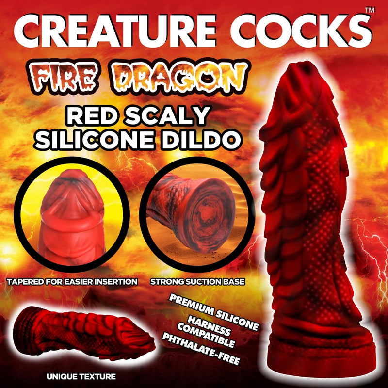 🔥 8.3 Inch Fire Dragon Dildo | Sizzling Temptation 🐲🍑
