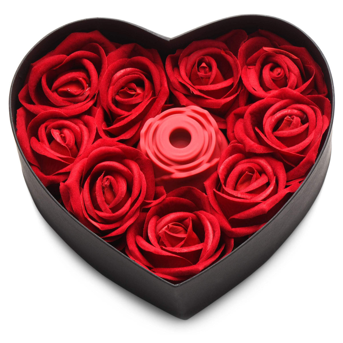 The Rose Lover's Gift Box 10X Clit Suction Rose - Valentine's Gift - Red Pink Swirl