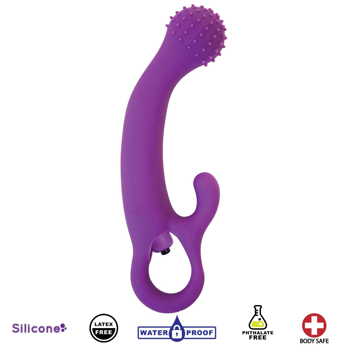 All That Jazz Silicone Vibe- Purple - The Dildo Hub
