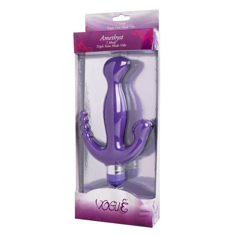 Amethyst 7 Mode Triple Stimulation Vibe - The Dildo Hub