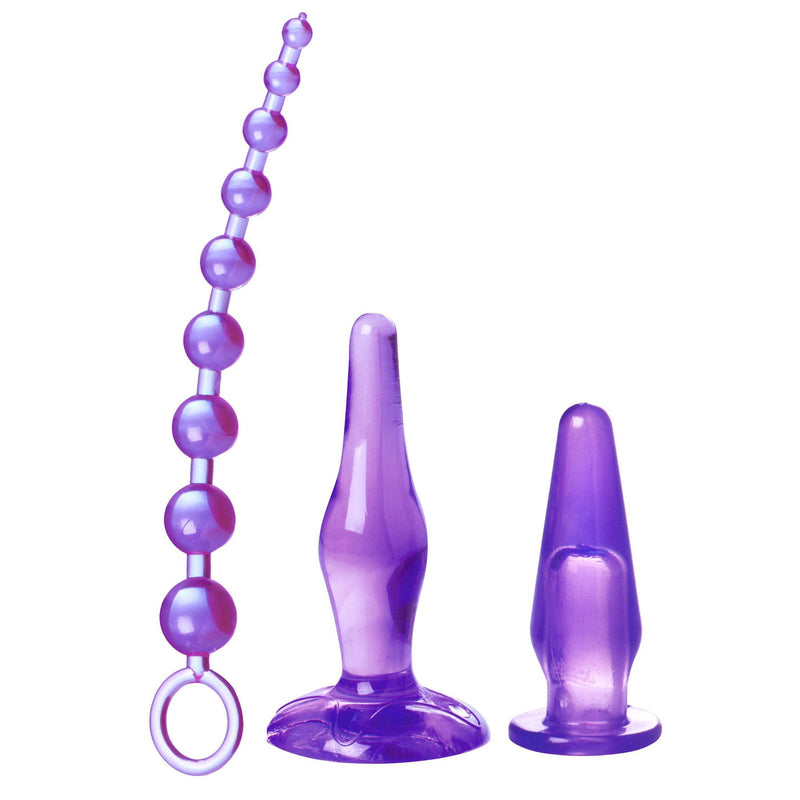 Amethyst Adventure 3 Piece Anal Toy Kit - The Dildo Hub