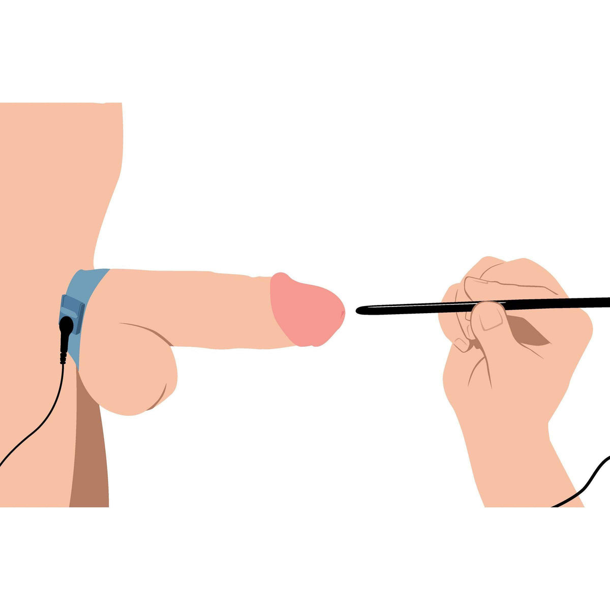 Amplifier Cock and Ball Strap with Penis eStim - The Dildo Hub