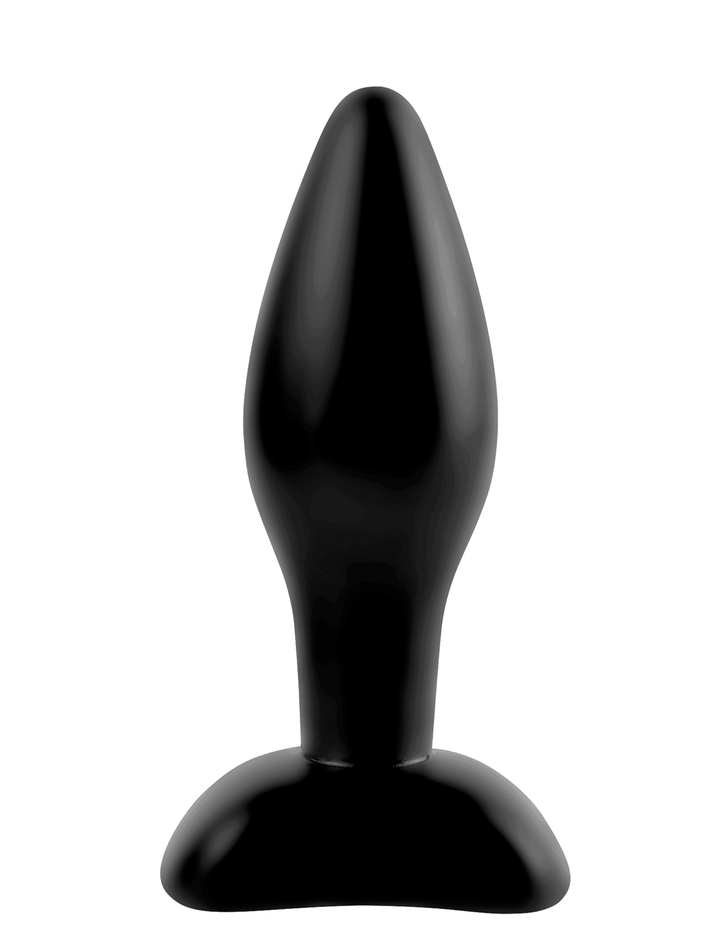 Anal Fantasy Collection Small Silicone Plug - Black - The Dildo Hub