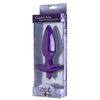 Aria Vibrating Silicone Anal Plug- Large - The Dildo Hub