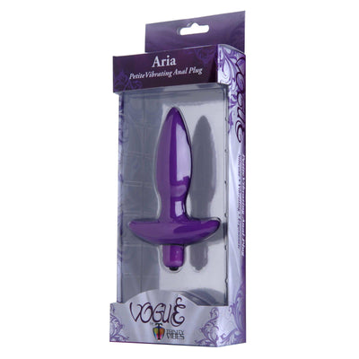 Aria Vibrating Silicone Anal Plug- Small - The Dildo Hub