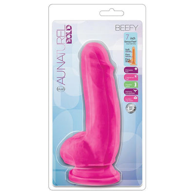 Au Naturel Bold Beefy Pink Realistic Dildo - 7 Inches | Blush - The Dildo Hub