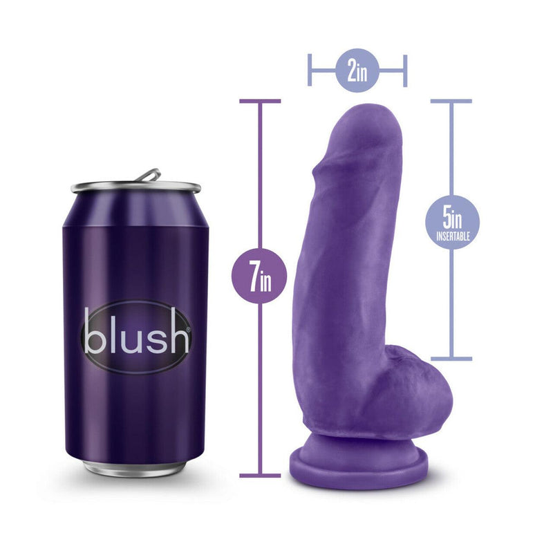 Au Naturel Bold Beefy Purple Realistic Dildo - 7 Inches | Blush - The Dildo Hub