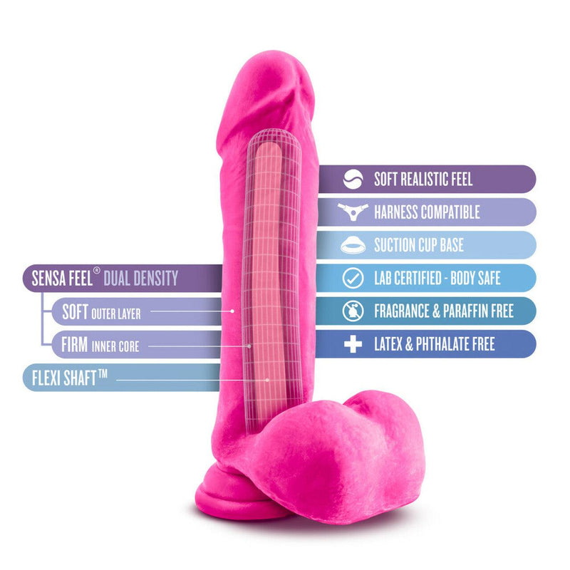 Au Naturel Bold Hero Pink Realistic Dildo - 8 Inches | Blush - The Dildo Hub