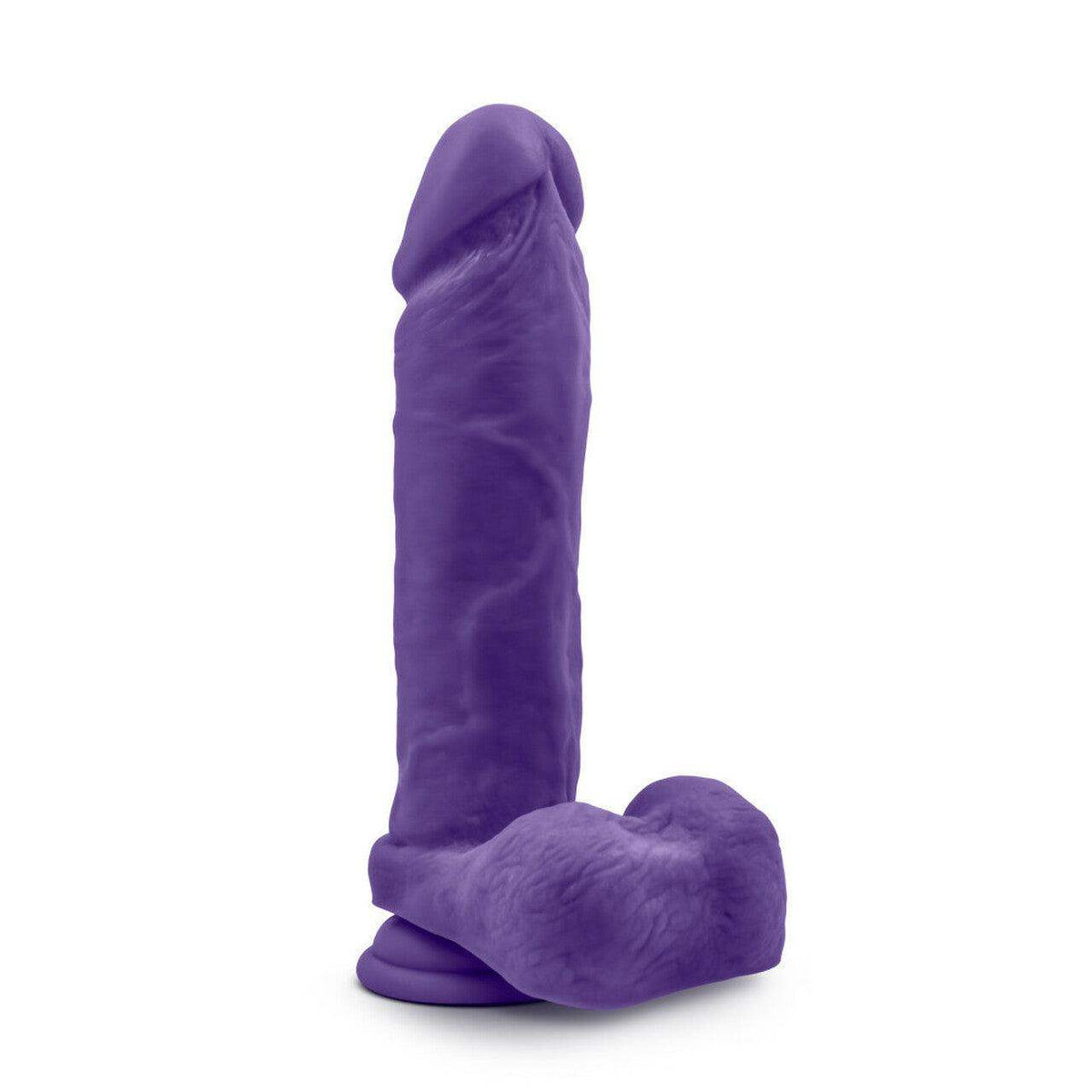 Au Naturel Bold Massive Realistic Dildo - Purple 9 Inches - The Dildo Hub