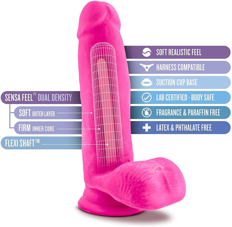 Au Naturel Bold Pleaser Pink Realistic Dildo - 7 Inches | Blush - The Dildo Hub