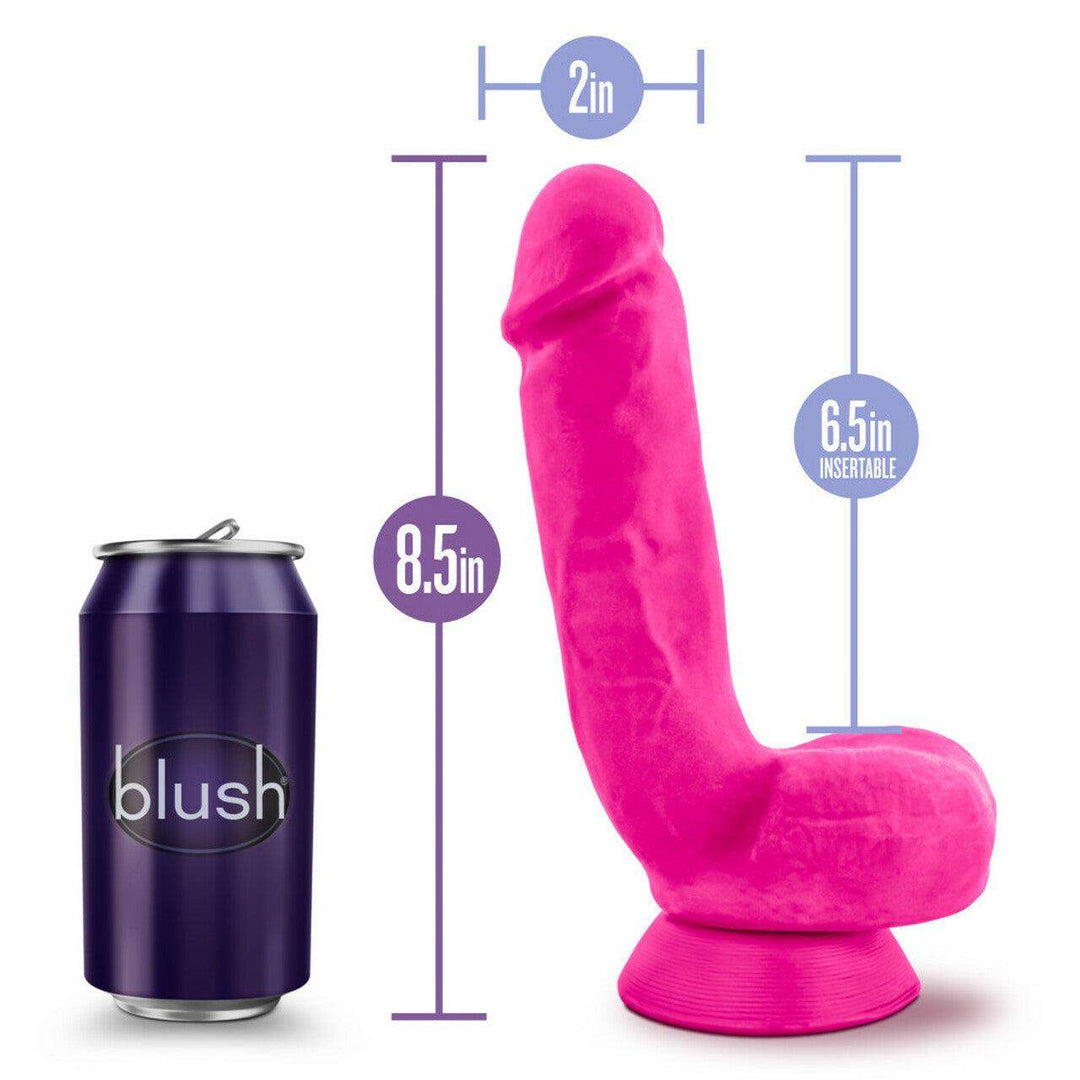 Au Naturel Bold Pound Pink Realistic Dildo - 8.50 Inches | Blush - The Dildo Hub