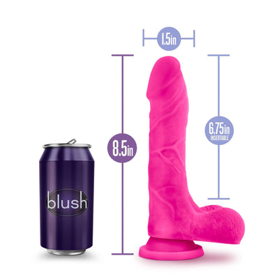 Au Naturel Bold Thrill Pink Realistic Dildo - 8.50 Inches | Blush - The Dildo Hub