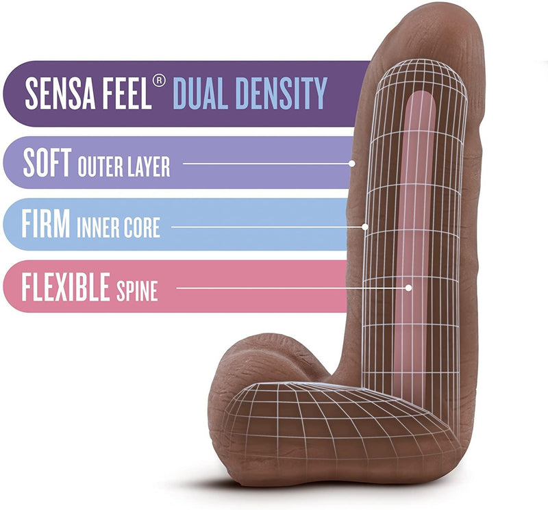 Au Naturel Carlito Sensa Feel Dual Density Dildo - 5 Inches | Blush - The Dildo Hub