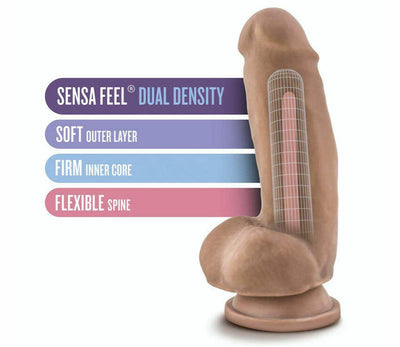 Au Naturel El Gordo Latin Realistic Dildo - 7 Inches | Blush - The Dildo Hub