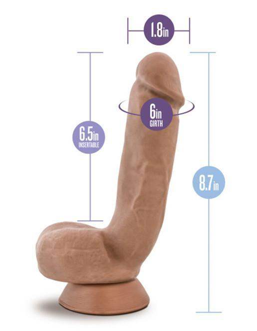 Au Naturel Macho Latin Realistic Dildo - 8.50 Inches | Blush - The Dildo Hub
