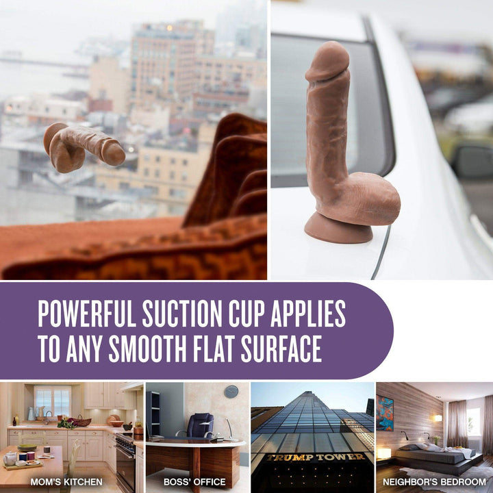 Au Naturel Macho Latin Realistic Dildo - 8.50 Inches | Blush - The Dildo Hub