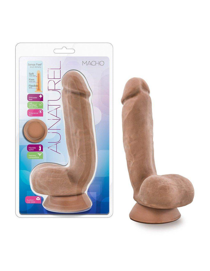 Au Naturel Macho Latin Realistic Dildo - 8.50 Inches | Blush - The Dildo Hub