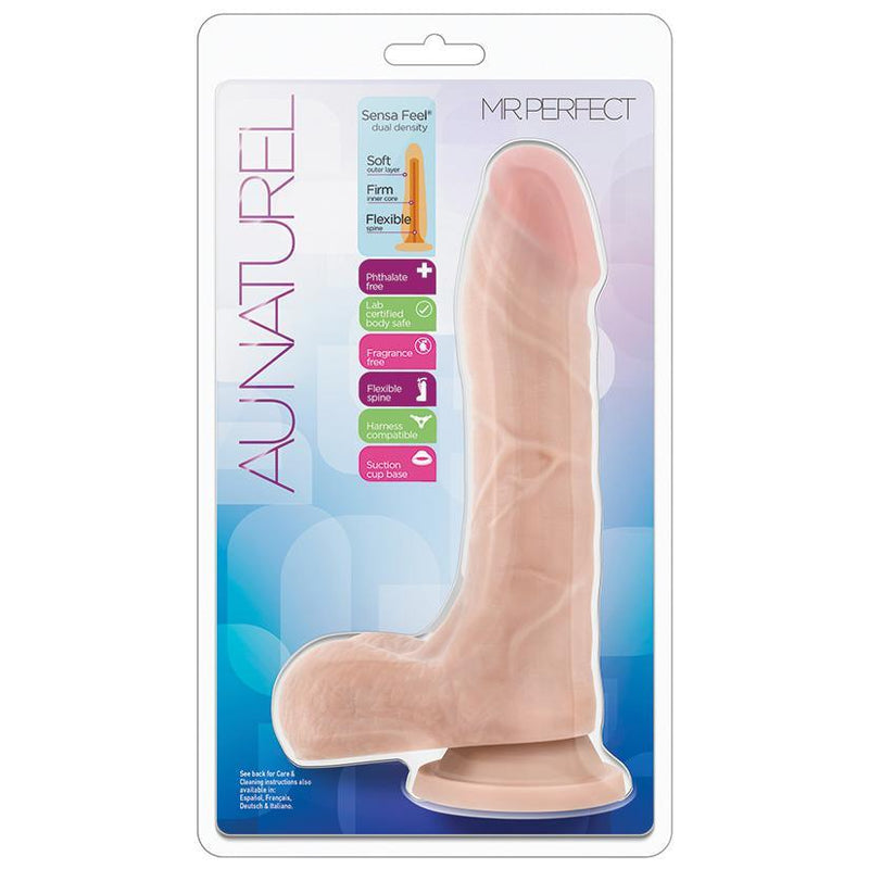 Au Naturel Mister Perfect Beige Realistic Dildo - 8.75 Inches | Blush - The Dildo Hub