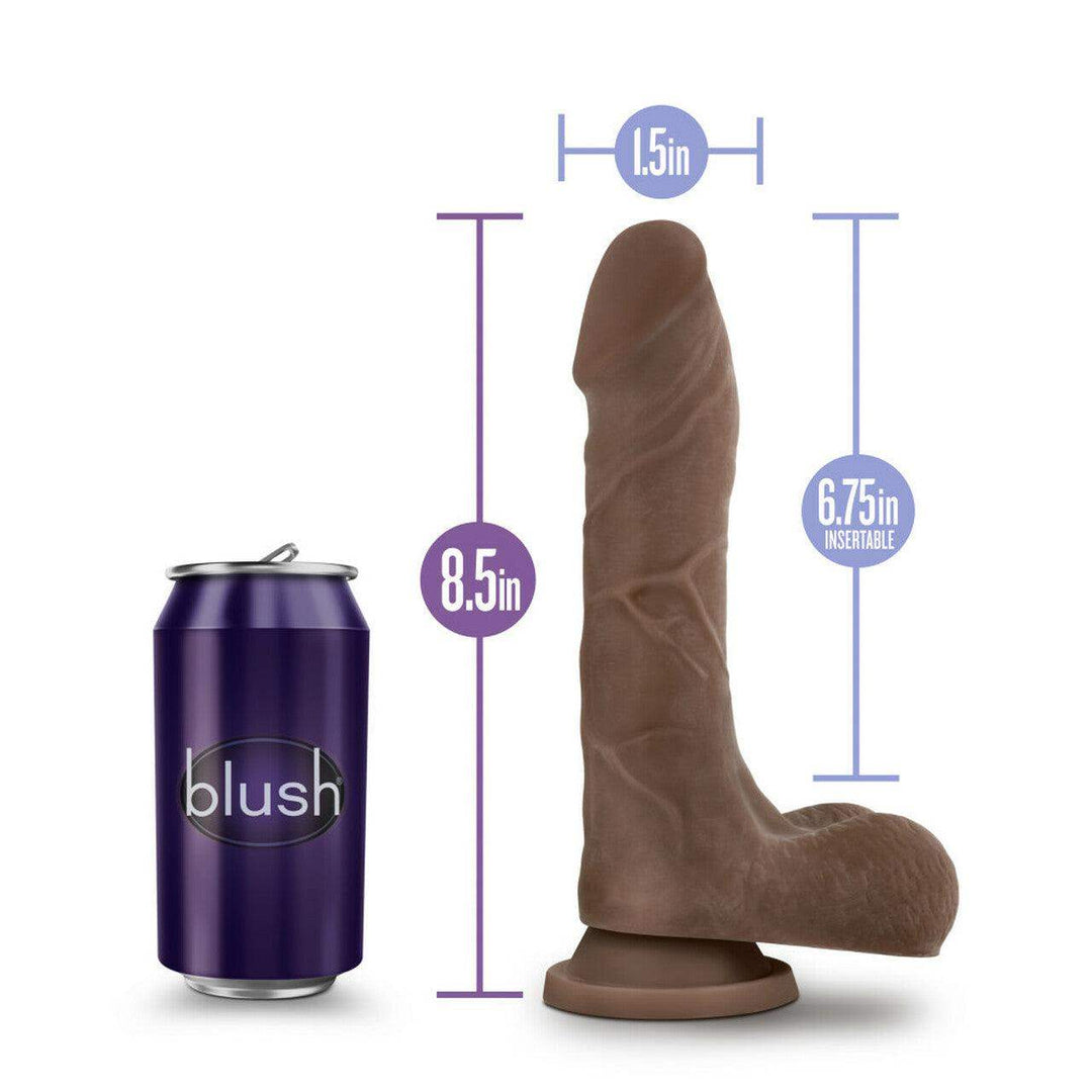Au Naturel Mr. Perfect Chocolate Realistic Dildo - 8.50 Inches | Blush - The Dildo Hub