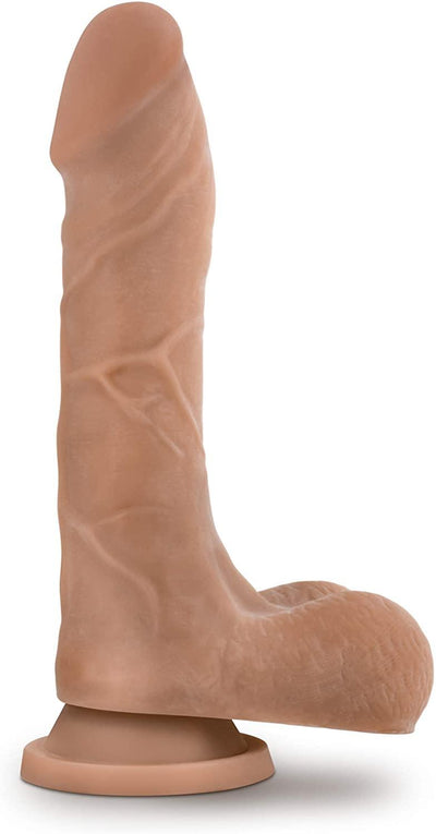 Au Naturel Mr. Perfect Mocha Realistic Dildo - 8.50 Inches | Blush - The Dildo Hub