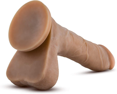 Au Naturel Mr. Perfect Mocha Realistic Dildo - 8.50 Inches | Blush - The Dildo Hub