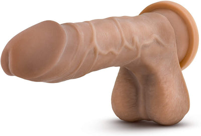 Au Naturel Mr. Perfect Mocha Realistic Dildo - 8.50 Inches | Blush - The Dildo Hub