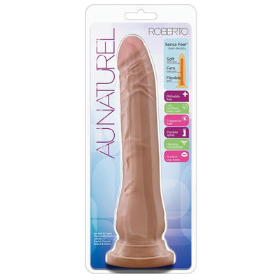 Au Naturel Roberto Latin Realistic Dildo - 9.50 Inches | Blush - The Dildo Hub