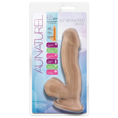 Au Naturel Sensa Feel® Latin Realistic Dildo - 6.50 Inches | Blush - The Dildo Hub