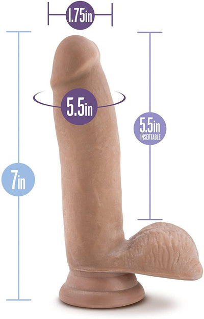 Au Naturel Sensa Feel® Latin Realistic Dildo - 7 Inches | Blush - The Dildo Hub