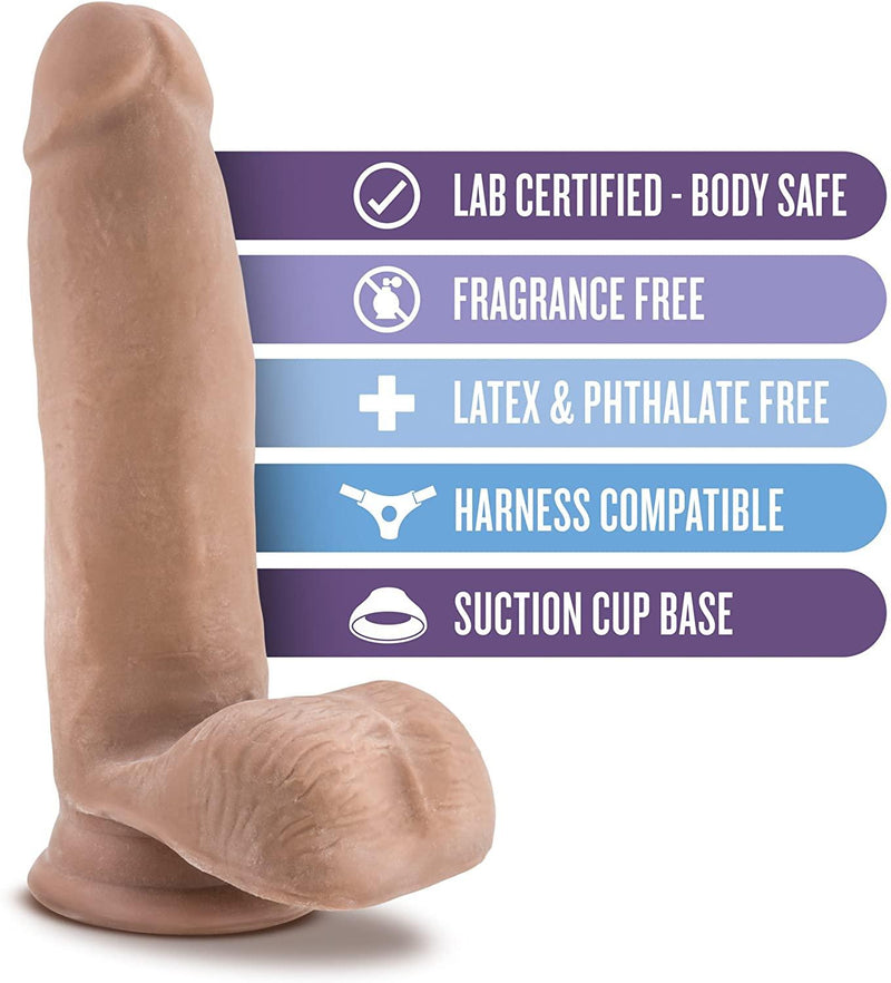 Au Naturel Sensa Feel® Latin Realistic Dildo - 8 Inches | Blush - The Dildo Hub