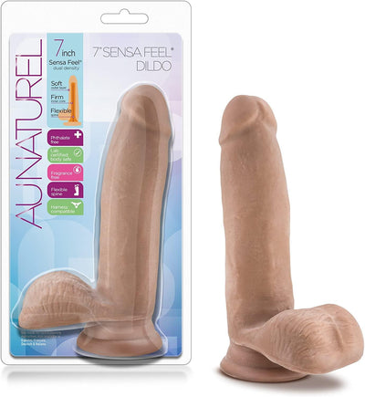 Au Naturel Sensa Feel® Latin Realistic Dildo - 8 Inches | Blush - The Dildo Hub