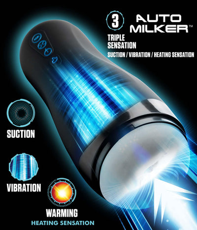 Auto Milker 15X Sucking Masturbator - Vibrating Masturbator - The Dildo Hub