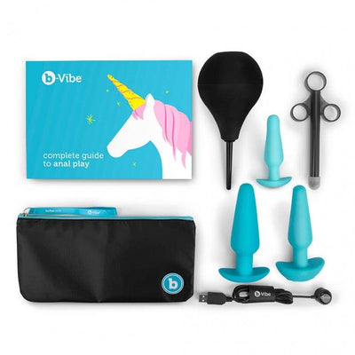 B-Vibe Anal Education Set-Teal - The Dildo Hub