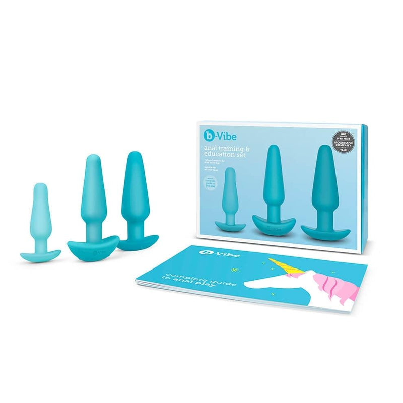 B-Vibe Anal Education Set-Teal - The Dildo Hub