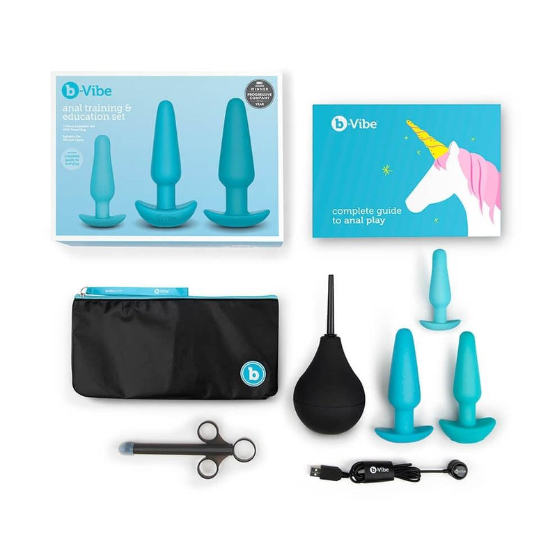 B-Vibe Anal Education Set-Teal - The Dildo Hub