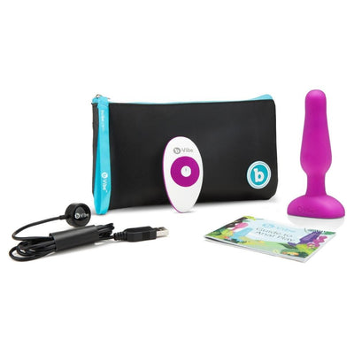 B-Vibe Novice Plug-Fuchsia - The Dildo Hub