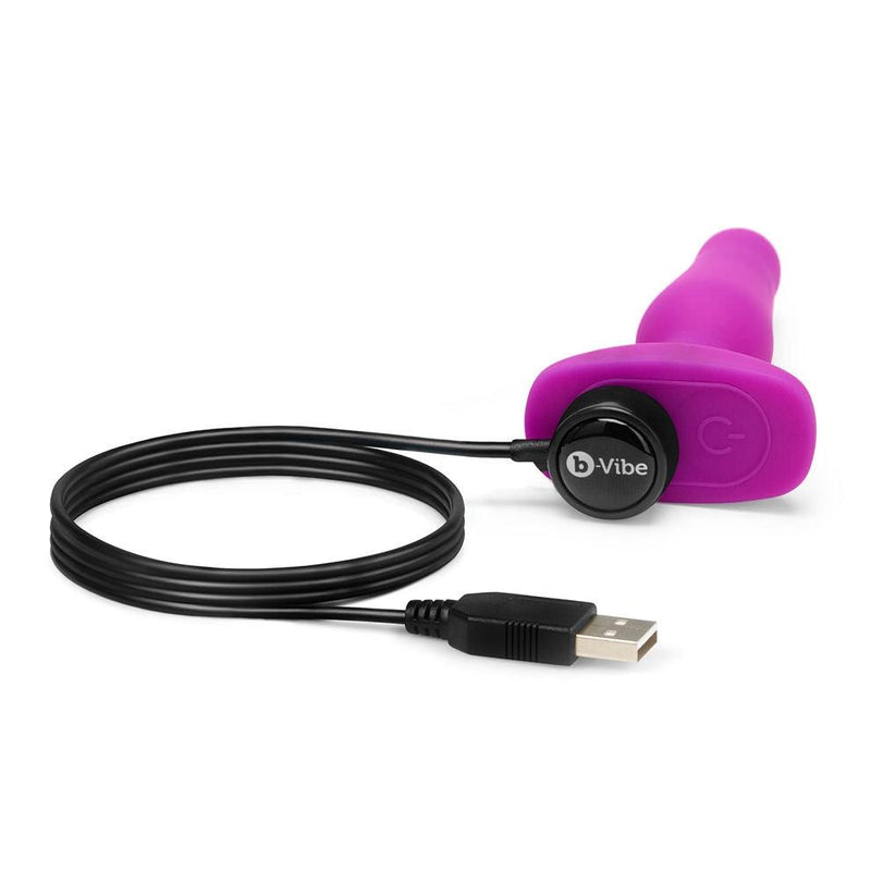 B-Vibe Novice Plug-Fuchsia - The Dildo Hub