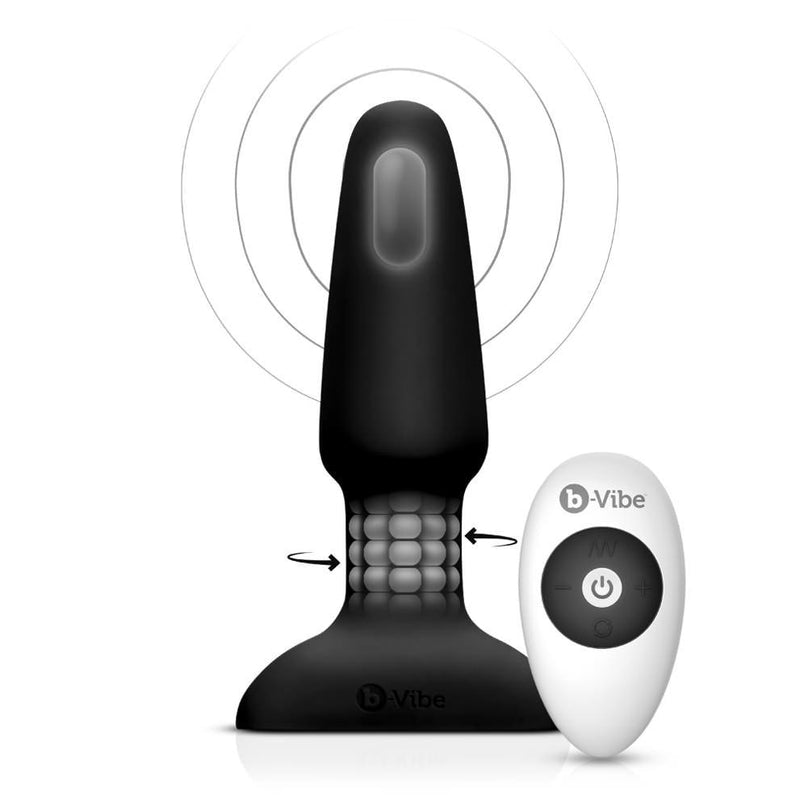 B-Vibe Rimming Plug 2-Black - The Dildo Hub