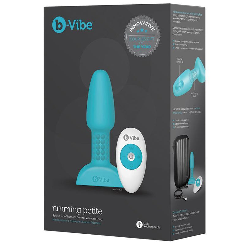 B-Vibe Rimming Plug Petite-Teal - The Dildo Hub