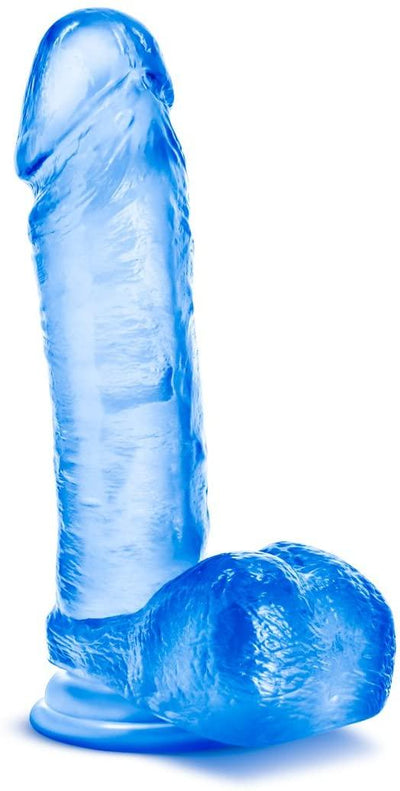 B Yours Sweet N Hard 2 Blue Realistic Dildo - 7.75 Inches | Blush - The Dildo Hub