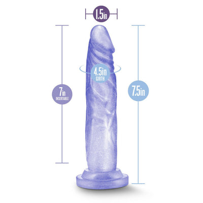 B Yours Sweet N Hard 5 Clear Realistic Dildo - 7.50 Inches | Blush - The Dildo Hub