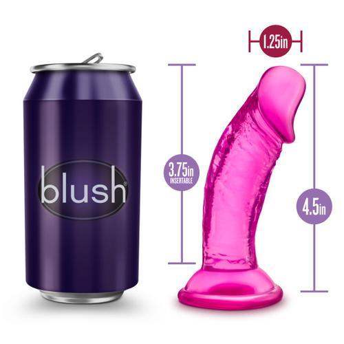 B Yours Sweet N Small Pink Realistic Dildo - 4 Inches | Blush - The Dildo Hub