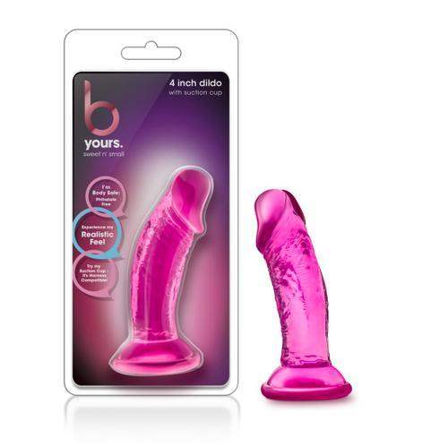 B Yours Sweet N Small Pink Realistic Dildo - 4 Inches | Blush - The Dildo Hub