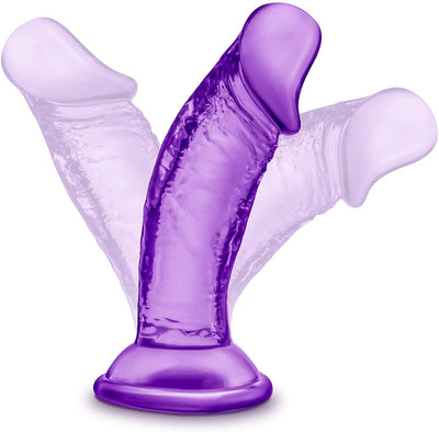 B Yours Sweet N Small Purple Realistic Dildo - 4 Inches | Blush - The Dildo Hub