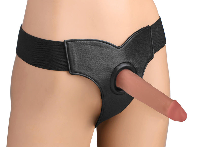 Bailey Velvet Lined Elastic Strap-on Harness - The Dildo Hub