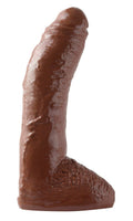 Basix Big Boy Brown Realistic Dildo With Suction Cup - 9.50 Inches | Pipedream