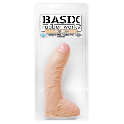 Basix Big Boy Flesh Realistic Dildo With Suction Cup - 9.50 Inches | Pipedream - The Dildo Hub