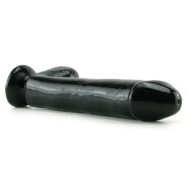 Basix Black Realistic Dildo With Suction Cup - 10 Inches | Pipedream - The Dildo Hub