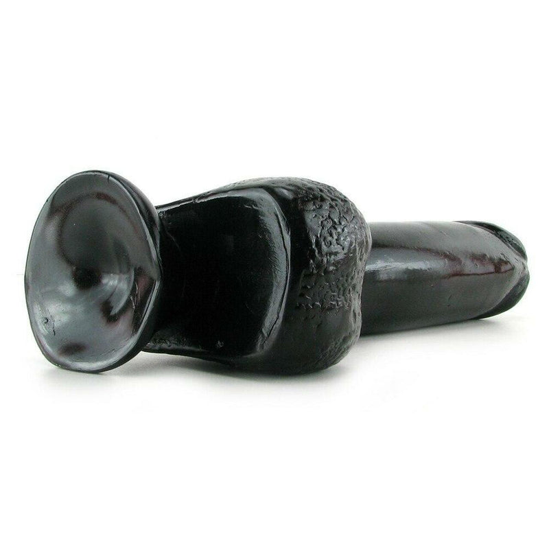 Basix Black Realistic Dildo With Suction Cup - 10 Inches | Pipedream - The Dildo Hub